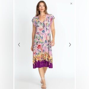 Johnny Was Size Large TOPIARY TIERED TEA LENGTH DRESS - NWOT - make an offer